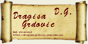 Dragiša Grdović vizit kartica
